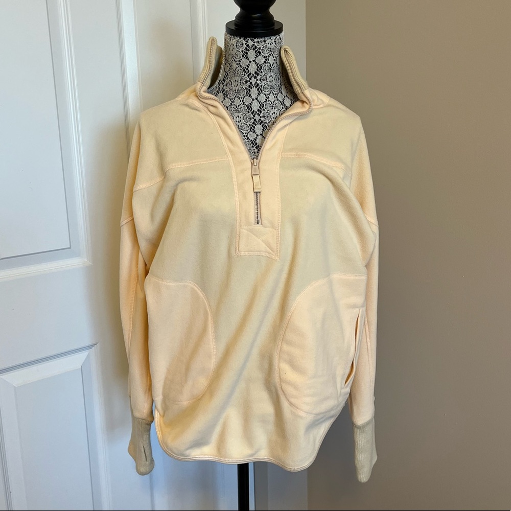 Lightweight fleece free people movement jacket